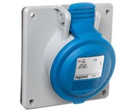 Gniazdo tablicowe 16A 3P 230V niebieskie IP44 P17 TEMPRA PRO 555184