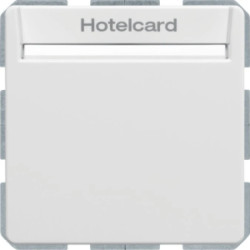 Q.1/Q.3 Łącznik przekaźnikowy na kartę hotelową biały aksamit 16406099