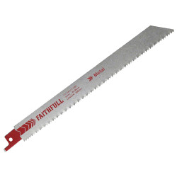 Faithfull FAISBS1118BF S1118BF Sabre Saw Blade Metal 200mm 10 TPI (Pack of 5)