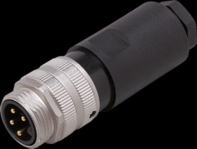 Plug, 7/8&quot;, 1 pole, screw connection, straight, E70176