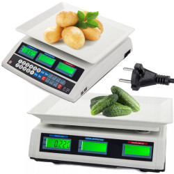 WAGA SKLEPOWA KALKULACYJNA akumulator magazynowa LCD 30kg 2G