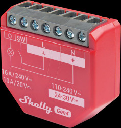 SHELLY_1PM_GEN4 Shelly 1PM Gen4, BT Matter Zigbee WLAN measuring actuator, 1-cha