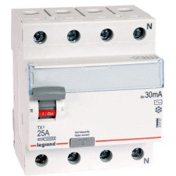Wyłącznik 4P 25A/30mA różnicowo -prądowy różnicówka AC P-304 LEGRAND