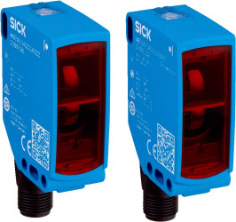 Czujniki fotoelektryczne w obudowie prostokątnej SICK Przełącznik świateł/świateł ciemnych, NPN, PNP, PUSH/PULL zakres