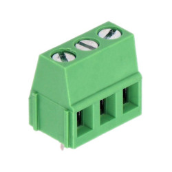 Listwa ARK DG128-5.0-03P14 kąt r-5 3pin zielona