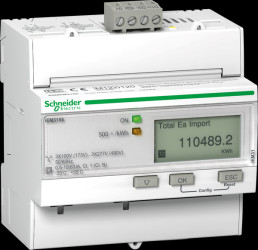 A9MEM3155 Energy meter, 3-phase, 63 A, advanced measuring function, Modbus