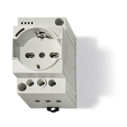 Gniazdo modułowe serwisowe na szynę DIN RAL7035 7U.00.8.230.0000