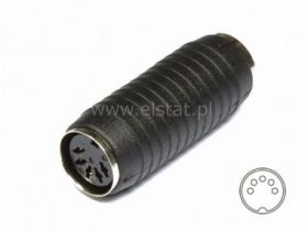 Złącze DIN 5-pin łącznik żeńsko-żeński, typ 545