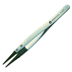 Bernstein 5-431 &quot;Carbofib&quot; Tips Tweezers 125mm Rounded Tips 1.5mm Width