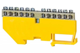 Listwa ochronna 12-modułowa 12x16mm2 wysoka podstawa - żółta