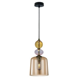 Lampa wisząca Tropea bursztynowa 1xE27 Light Prestige