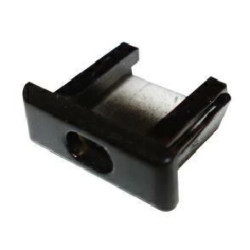 Zaślepka miniLUX12 czarna z otworem