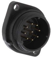 SPP2113-9WZ-C Wtyk 9 pin, przykręcany do obudowy, wodoodporny - gwint zewnętrzny (5A)