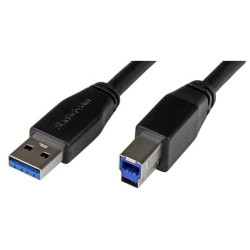 StarTech USB3SAB5M 5m Active USB A 3.0 To USB B Cable - M/M 15ft