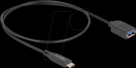 60568 USB 3.1 cable, C male to A female, coaxial, 50 cm
