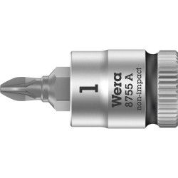 Wera 05003353001 8755 A Pozidriv Zyklop Bit Socket 1/4&quot; PZ 1 x 28mm