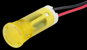 QS103XXHY220 Indicator LED, 220 V AC, 10 mm, wired, yellow