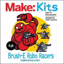 Brush-E Robo Racers - 4 Pack for Creative Fun