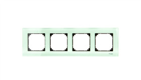 Merten M-Elegance Ramka Poczwórna Szklana Szmaragdowy Mtn404404