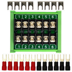 DIN Rail Mount 20Amp 2x6 Position Barrier Terminal Block Module
