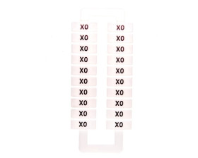 Oznacznik do złączek EURO 2,5-70mm2 /X0/ 43192 (/1 blister=20 szt/