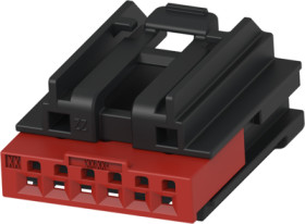 Socket, unequipped, 6 pole, straight, 1 row, black, 2035363-3