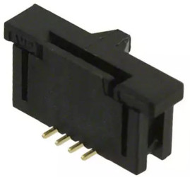 Złącze FPC 4-pinowe 1mm Montaż powierzchniowy Żeński TE Connectivity