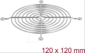 67308 Fan Grill, 120 x 120 mm, silver