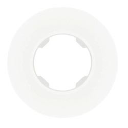 Ramka pojedyncza, plastikowa, okrągła, biała, Soul/Oval