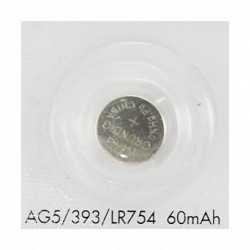 Bateria AG5 393 LR754 SR754W guzikowa pastylkowa alkaliczna 7.9x5.4