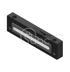 Rama przepustowa do płaskich przewodów KEL-FL L, na 1 moduł FT-4, czarna, 46155