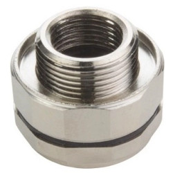 Flange socket, M12, rear wall mounting for socket inserts, 21033012007