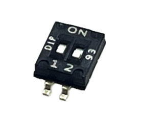Dip switch x2 czarny SMD