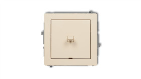 Deco Łącznik Jednobiegunowy W Stylu Amerykańskim Beżowy 1Dwpus-1