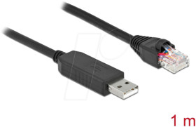 64160 Console cable 1 m black