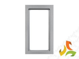 BERKER Q.3 Ramka z dużym wycięciem pionowa aluminium aksamit lakierowany 13096094 HAGER