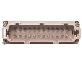 Wkład złącza 24P+PE męski 16A 500V EPIC H-BE 24 SS 10204100