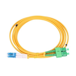 Patchcord Jednomodowy, Duplex, 9/125um, 2mm, 1.5m Extralink SC/APC-LC/PC