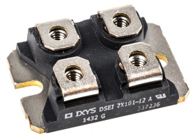 Dioda SOT-227B 90A Montaż na panelu 1200V Połączenie silikonowe Izolacja przełączająca DSEI2X101-12A