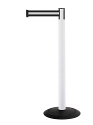 Bariera ochronna długość taśmy 2.3m Bariera chowana szerokość bariery 64mm wysokość bariery 955mm Czarny, biały