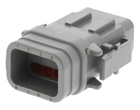 Złącze samochodowe 8-pinowe Deutsch 2-rzędowe Męski 7.5A DTM Połączenie zagniatane Złącze samochodowe