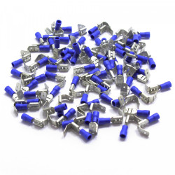 KONEKTOR 6,4 ŻEŃSKI Z ODCZEPEM NIEBIESKI 100 SZT