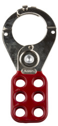 Blokada klamrowa Blokada zabezpieczająca RS PRO rozmiar mocowania 38mm Czerwony zamki: 6