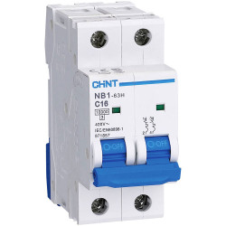 Chint 179825 NB1L Circuit Breaker 2-Pin 13A Overload &amp; Short Circuit Protection