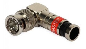 Wtyk BNC RG59 kompresowany MASTER kątowy