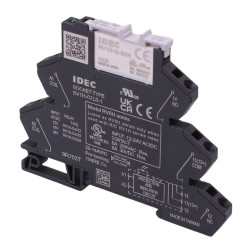 RV8H-S-AD24 DIN Mount 24V 8mm Slim Interface Relay Spring Clamp Terminals SPDT IDEC
