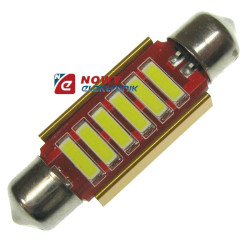 DIODA LED C5W 39mm 6xSMD (9-16V) Biała 12V