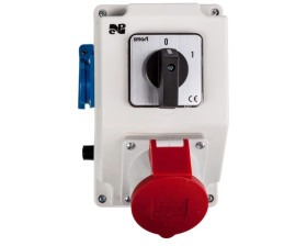 RS-Z rozdzielnica siłowa wyłącznik 0-1 3P+N+Z 16A, 2P+Z 230V szary 6272-00