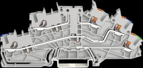 2203-6561 Multi-level installation terminal block, 2.5 mm², L/N/PE, grey