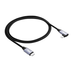Kabel USB Akyga USB typ C / Lightning kątowy 2.0 1m